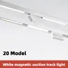 Luzes de teto 20 Modern Magnetic Track Incorporado LED Spotlight Downlight Room Witre