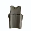 2023 ESS Mens Tank Top t shirt trend brand three-dimensional lettering pure cotton lady sports casual loose high street sleeveless Vest Top EU Size S-XL 1Y72A