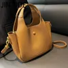 Sacs à bandoulière Jin YIde Petit sac à bandoulière pour femmes 2023 Tendance Nouvelle femme Designer Simple Couleur unie Sacs à main Poignée courte Sacs fourre-tout Bolsa