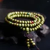 Brin 108 Perles 6mm Naturel Bois De Santal Bouddhiste Bouddha Méditation Bois Prière Perle Mala Bracelet Bracelets Femmes Hommes Bijoux Bijoux