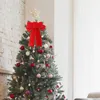 Décorations de Noël Écharpe de poupée Noël Notre premier ornement de Noël Paquet de 6 nœuds de couronne rouge pour les décorations extérieures de Noël Rubans rayés pour 231117