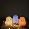 Lampenschirme Silikon Touch Sensor Nachtlicht Wiederaufladbare 7 Farben USB Lade LED Nachtlampe Für Kinder Baby Weihnachtsgeschenk 230418