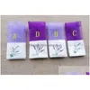 Present Wrap Purple Cotton Organza Lavender Sachet Bag Diy Dried Flower Package Party LX1634 Drop Delivery Home Garden Festive DHII0