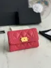 Bolsas Designer Mulher Bolsa Designer Carteira Luxurys Bags Genuinel Purese Titular do Cartão de Crédito Passaporte Mini Coin Bolsas Carteira 10A Melhor Qualidade com Caixa