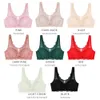 Bras Meizimei Sexy Lace Lingerie Bralette Vest Full Cup Brassiere Plus Size Bras for Women 36 38 40 BCD Cup Top BH Wireless Underwear P230417