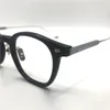 Lunettes optiques pour hommes femmes rétro designer EDDY mode acétate montures en fibre de verre style ovale européen et américain plaque de lentille anti-lumière bleue avec boîte