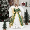 Dekoracje świąteczne 16 "Angel Christmas Angel Doll Figurine Figurina Ozdoby świąteczne rzemiosła ze skrzydłem domowe Dekoracje Natal Dekreacje świąteczne 231117