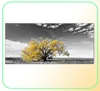 Yellow Tree Home Decor Painting Printed On Canvas Wall Art Pictures For Living Room Landscape Posters And Prints Modern Cuadros7186429