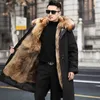 Men's Jackets Bomber Jackets for Men Thick Warm Coat Style Pie Overcomes Men's Fur Mid-length Mink One Detachable 231118