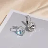 Klassischer romantischer Schmuck, runde klare Kristall-Tropfenohrringe für Frauen, elegante Hochzeit, Ohrringe, Brincos Schmuck, Bijoux 2020, Ohrringe, baumelnde Ohrringe für Damen