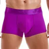 Herren Sexy Unterwäsche Calzoncillos Boxer Briefs Mesh Weiche Unterhose Männliche Höschen Beutel Shorts Eis Seide Hosen Kurze