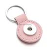 Keychains Lanyards Noosa Pu Leather 18Mm Snap Button Key Rings Keychain Fit Diy Ginger Snaps Keyrings Jewelry Drop Delivery Fashio Dhphl