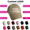 Ball Caps SLECKTON Kid Custom Logo Child Baseball Cap Name Embroidery Picture DIY Brand Design Cotton Summer Children Unisex Wholesale