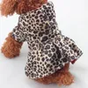Abbigliamento per cani Cani da compagnia Motivo leopardato Abbigliamento invernale Cucciolo Cotone Abbigliamento caldo Cappotti Prodotto per esterni