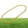 10mm 78cm Chains Long Rope ed Chain Gold Plated Hip hop ed Necklace For mens299B3520527