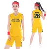 Camisetas ao ar livre Personalizáveis Mulheres Basquete Jersey Set Poliéster High School College Camisa de Basquete Respirável Uniformes de Basquete para Meninas 231117