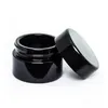 Frasco de vidro preto 5ml 10ml 15ml 20ml 30ml 50ml com tampa de rosca clássica Frascos Dab vazios Recipiente concentrado