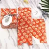 Present Wrap Decorations Candy Box Floral Card Favors Gifts Baby Shower Boxes Red CT0220 Drop Delivery Home Garden Festive Part Dhoid