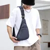 Açık çantalar erkek moda sling çanta ince su geçirmez omuz sırt çantası seyahat yürüyüşü için anti-hırsız crossbody göğüs gündüz paketi kişisel cep