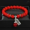 Bedelarmbanden retro gekleurde glazuur armband Chinese stijl abacus hanger kristallen kralen voor vrouwen sieraden hand