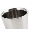 Tassen 3 x 340 ml Edelstahl verkupferte Kaffeetasse Doppelschichten 304 hohe Temperaturbeständigkeit Milchteebecher Silber