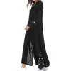 Vêtements ethniques Cardigan Musulman Abaya Femmes Kaftan Robe Lâche Fleur Islamique Turc Longues Robes Maxi Muslimah Dubaï