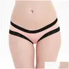 Women'S Panties Womens Lingerie For Women Underwear Ladies Sexy Slip See Through Open Crotch Briefs Lace Sensual Female Low Rise Und Dhiak