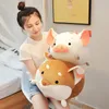 Bonecas de pelúcia Kawaii Animal Doce Dinossauro Gordo Porco Shiba Inu Cão Brinquedo Macio Dos Desenhos Animados Elefante Enchimento Boneca Bebê Travesseiro Presente 3545cm 231117