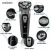 Electric Shavers ENCHEN Blackstone Electrical Rotary Shaver for Men 3D Floating Blade Washable Type C USB Rechargeable Shaving Beard Machine 231113