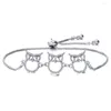Charm Bracelets Fashion Adjustable Bracelet Bangle For Women Captivate Bar Slider Brilliant Gold Color Jewelry Pulseira Feminia