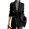 Women's Wool Blends 2023 Coat Double Breasted Doubleided Jacke European och American Mid Length Suit Collar 231118