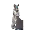 Mascot Costumes Grey Husky Dog Wolf Fox Halloween Animal Fursuit Mascot Costume Fancy Dress Birthday Gift