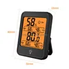 Huishoudelijke thermometers Home Indoor Hygrometer LED Nachtlicht Display Elektronische digitale thermometer koelkastmagneet DRO DHGARDEN DH3Z0