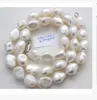 Collane con ciondolo classica collana di perle bianche barocche naturali del Mare del Sud da 9-10 mm da 18 pollici231118