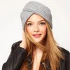 Beanies Beanie/Kafatası Kapakları Müslüman Yumuşak Hicam Bohemia Türban Kaşmir Çapraz Sarma Baş Şapka Yün Örgü Bonnet Turbante Kapağı Giymeye Hazır