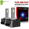 Nya Bullvision D1S LED-strålkastare HID D3S D2S D4S D4R D8S D1R D2R D3R Turbo LED 40000LM CSP Chip 6000K Vit 8000K 70W 90W Plug Play