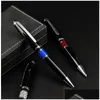 Ballpoint Pens Wholesale Limited Edition Santosdumont Pen High Quality Sier Black Metal Ball Writing Smooth Office School Supplies D Dhvpd