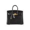 Designer 2024 Platinum Tote Bag Crocodile Pattern Women's Cowhide Large Commuter Bridal One Shoulder Crossbody Handbag