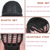 Syntetyczne peruki włosy różowe i czarne dwie warstwy długich prostych włosów cosplay ton Ombre kolor Women Lolita 230417