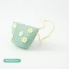 Verão Little Daisy Chapéu de palha infantil Conjunto de viagens soldado solar chapéu de sol chapéu de sombra + bolsa