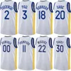 Impresso Basquete City Stephen Curry Jerseys 30 Chris Paul 3 Klay Thompson 11 Draymond Green 23 Kevon Looney 5 Andrew Wiggins 22 Nome personalizado Número Equipe Homem Mulher