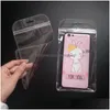 Packing Bags 12X22Cm Plastic Cell Phone Case Poly Mobile Shell Storage Packaging Zipper Pack For Wholesale Lx1350 Drop Delivery Offi Dhf85