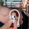 보호 이어 후크 홀더 Apple AirPods 용 안전한 맞춤 후크 Pro2 3 2 1 무선 이어 버드 액세서리 실리콘 스포츠 안티 렌즈 이어 후크