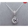 Collier Pandoras Collier de créateur en argent sterling S925 pour femme, cœur de la mer, attrape-rêves, montgolfière pour petite amie en été, boîte pandoras