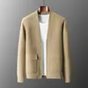 Men's Sweaters S-XXL Casual Knitted V-neck Men's Cardigan Wool Sweater in Autumn and Winter Men's Business Cardigan Coat Loose Top 231118