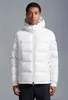 Vestes Parkas en duvet de canard blanc pour hommes, avec fermeture éclair, capuche rayée, manteaux courts Slim, automne hiver 2023, MKM019