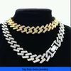 Hiphop ketting voor heren goudketting ijskoud Cubaanse ketens Cubaanse ketting 15 mm eenvoudige diamanten heren ketting