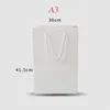 Sublimation Gift Wrap White Paper Bags with Handles Gift Shopping Merchandise Retail Party Bulk Box