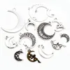 New Fashipn Multi-styles Antique Silver Plated Bronze Moon Chrams Metal Alloy Pendant DIY Charms DIY Jewelry Making Findings Fashion JewelryCharms jewelry