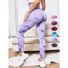 Kobiety legginsy kobiety bezproblemowe barwniki legginsy nadruku legginsy wysokie talia fitness Podnoszenie Knitówki na zewnątrz rajstopy mody T231118